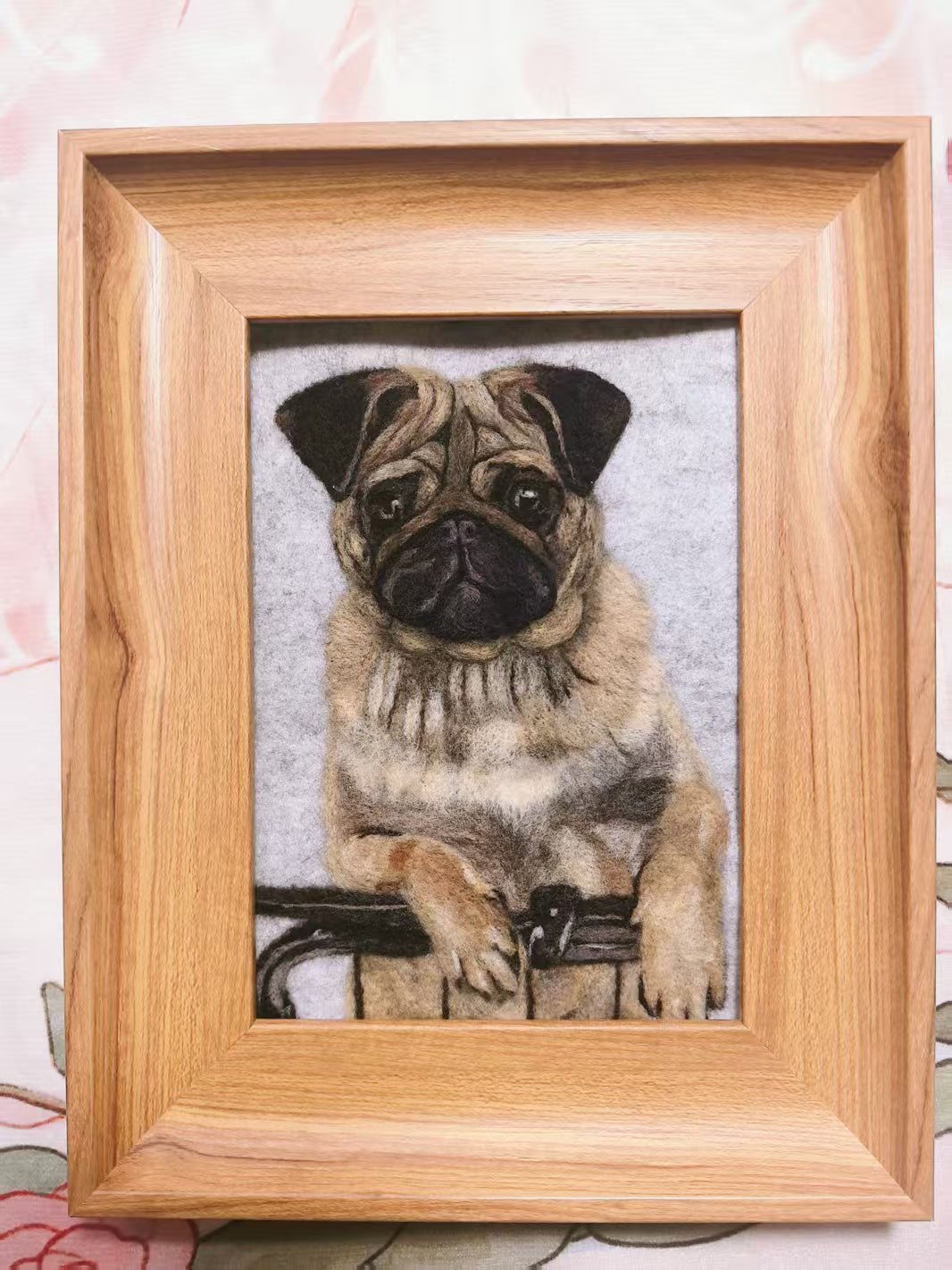 Wool-Painted Pet Portrait