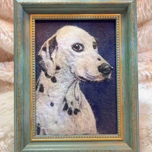 Wool-Painted Pet Portrait